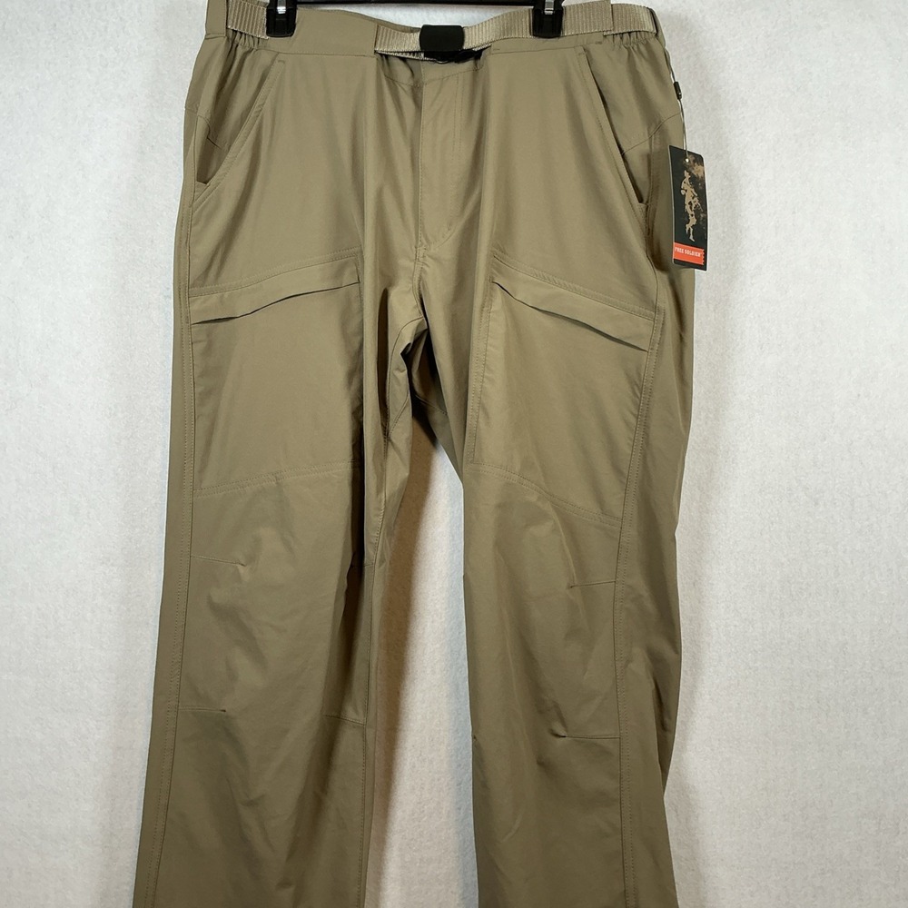 Free Soldier Mens Tactical Hiking Pants Mud Tan 38x34 Waterproof Cargo FA.022601